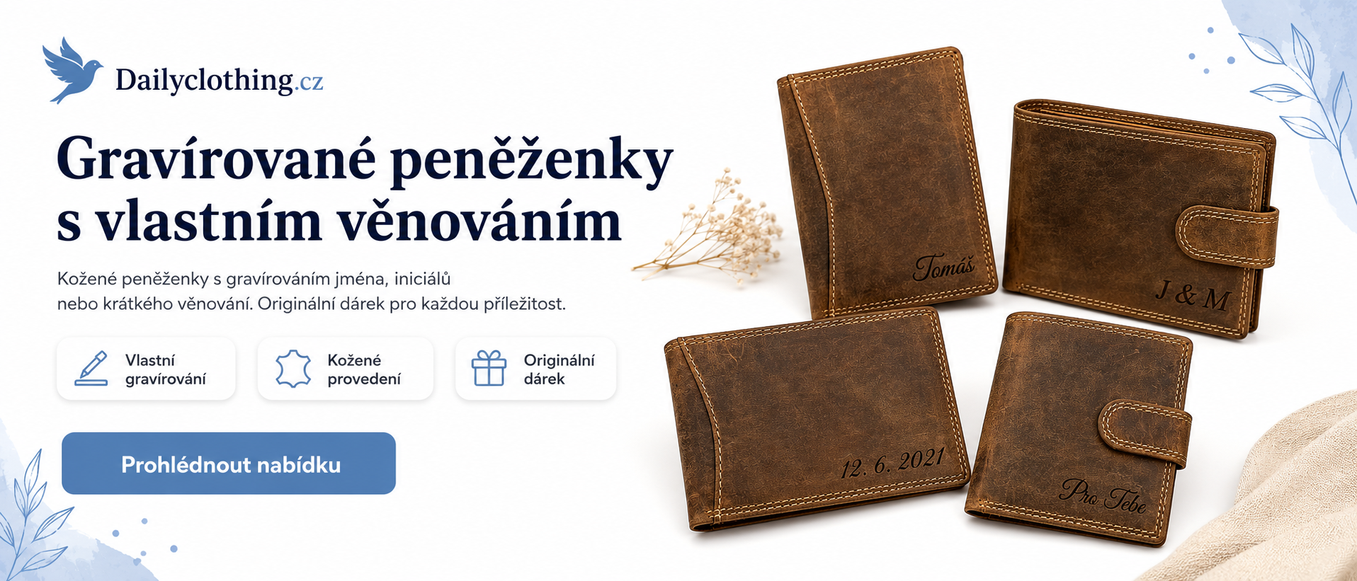 banner gravirovaci penezenky