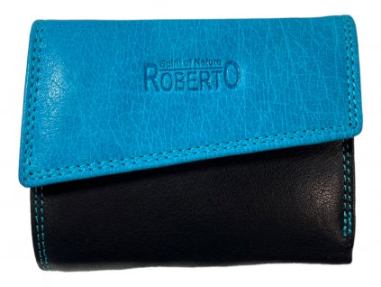 Dámská kožená peněženka Roberto - modrá 2498/1