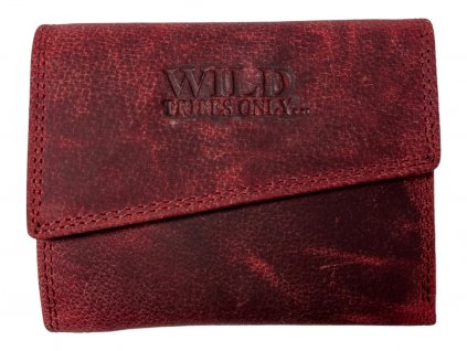 Dámská kožená peněženka Wild - červená 7822