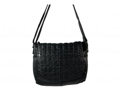 Dámská kožená kabelka Green Valley - černá 10431