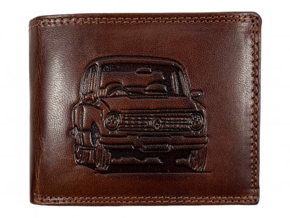 Kožená peněženka s motivem - auto 1023