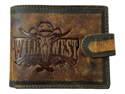 Kožená peněženka s motivem - Wild West 117