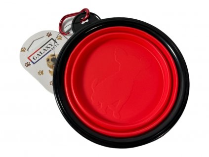 Cestovní miska 400ml - červená