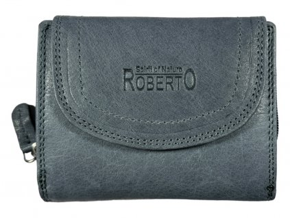 Dámská kožená peněženka Roberto - šedá 2499