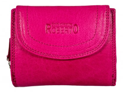Dámská kožená peněženka Roberto - růžová 2499