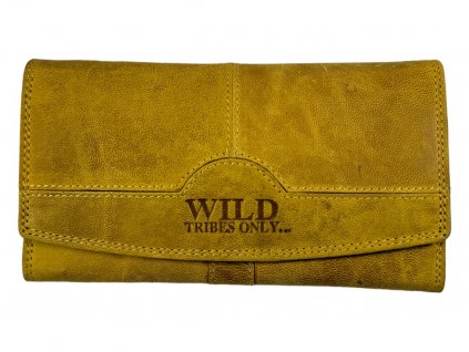 Dámská kožená peněženka Wild - žlutá 3018