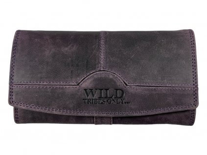 Dámská kožená peněženka Wild - fialová 3018
