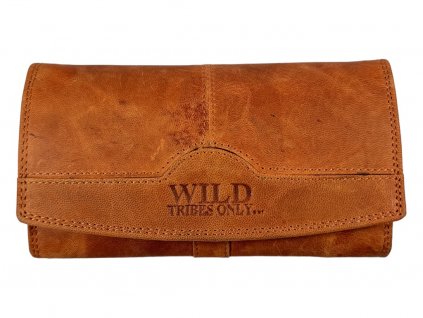 Dámská kožená peněženka Wild - oranžová 3018