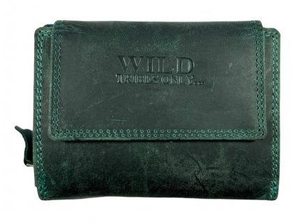 Dámská kožená peněženka Wild - zelená 3019