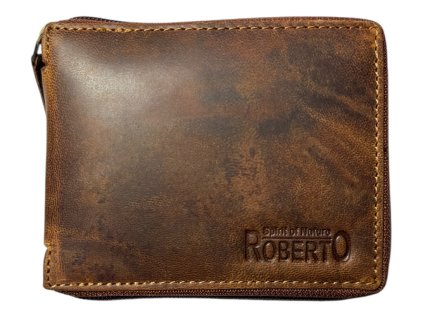 Kožená peněženka Roberto - hnědá 676