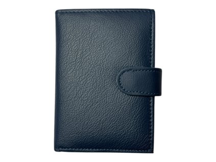 Kožená peněženka na karty - modrá 691
