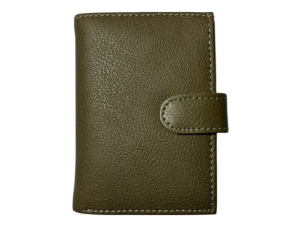 Kožená peněženka na karty - zelená 691