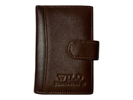Kožená dokladovka Wild - hnědá 109