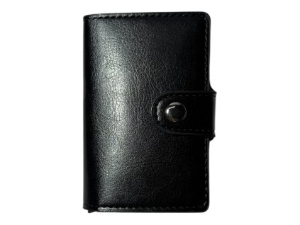 Kožená peněženka na karty - černá 143/1