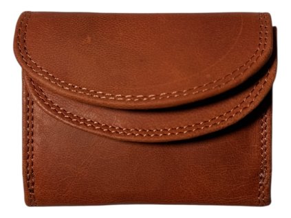 Malá kožená peněženka Roberto - oranžová OMA-6