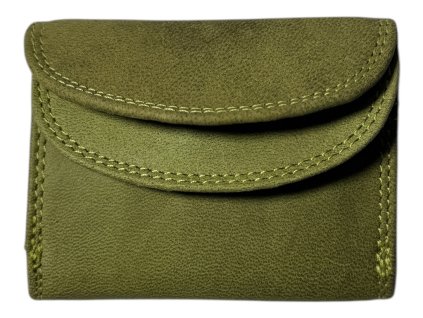 Malá kožená peněženka Roberto -  světle zelená OMA-6