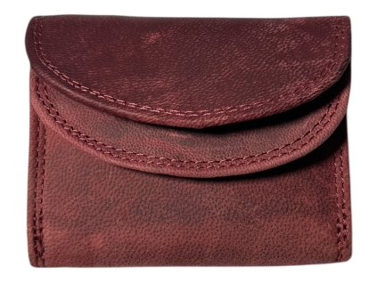 Malá kožená peněženka Roberto -  červená OMA-6