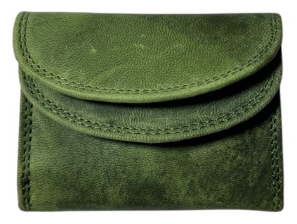Malá kožená peněženka Roberto -  zelená OMA-6