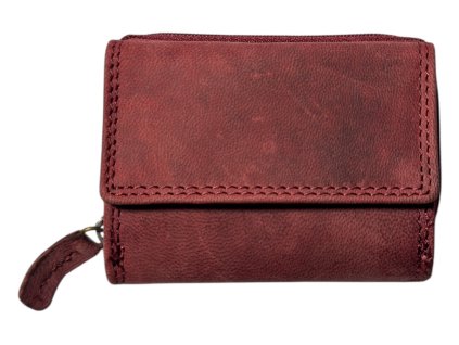 Malá kožená peněženka Roberto -  červená OMA-9