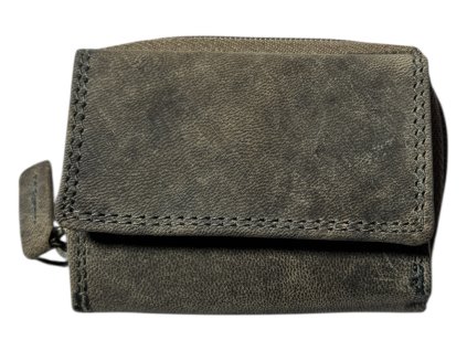 Malá kožená peněženka Roberto - šedá OMA-9