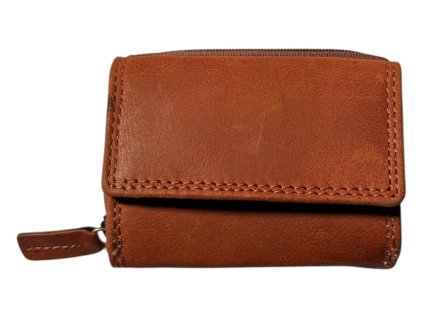 Malá kožená peněženka Roberto - oranžová OMA-9