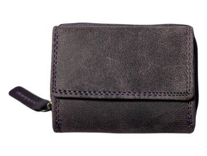 Malá kožená peněženka Roberto - fialová OMA-9