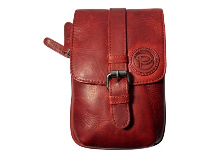 Kožená taška Pedro - červená PD-70