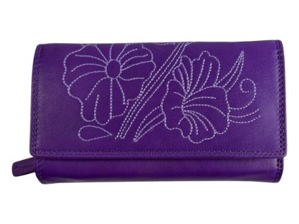 Dámská kožená peněženka Wild - fialová 2016