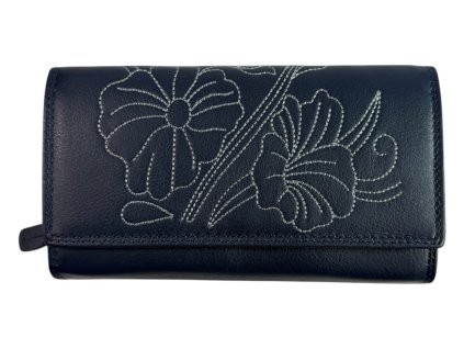 Dámská kožená peněženka Wild - tmavě modrá 2016