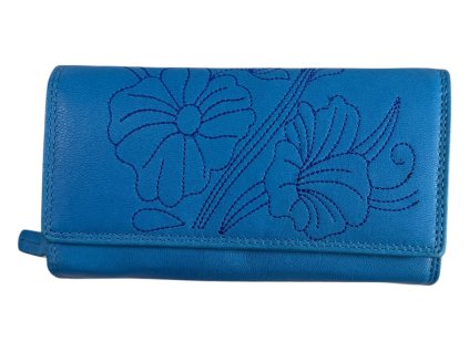 Dámská kožená peněženka Wild - modrá 2016