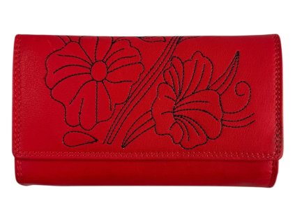 Dámská kožená peněženka Wild - červená 2016
