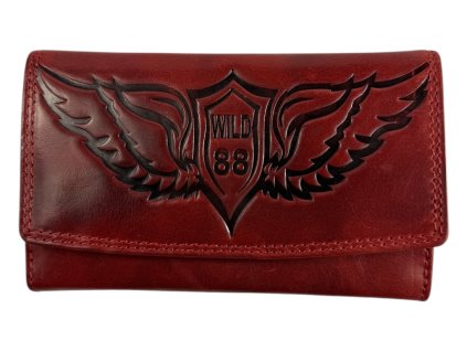 Kožená peněženka Wild - červená SR15977