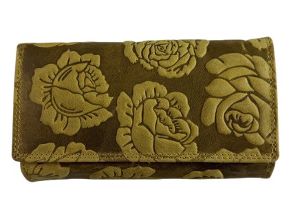 Dámská kožená peněženka Wild - žlutá 2089