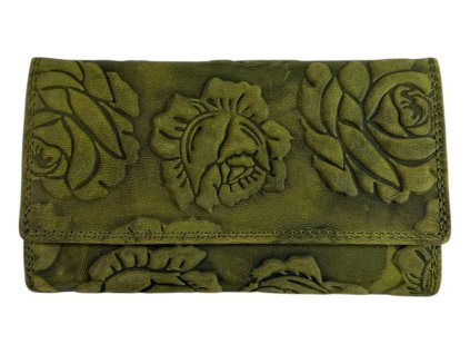 Dámská kožená peněženka Wild - zelená 2089