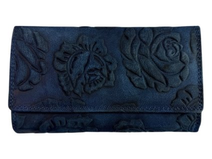 Dámská kožená peněženka Wild - modrá 2089