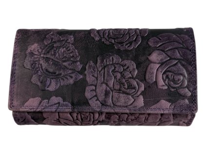 Dámská kožená peněženka Wild - fialová 2089