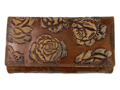 Dámská kožená peněženka Wild - hnědá 2089