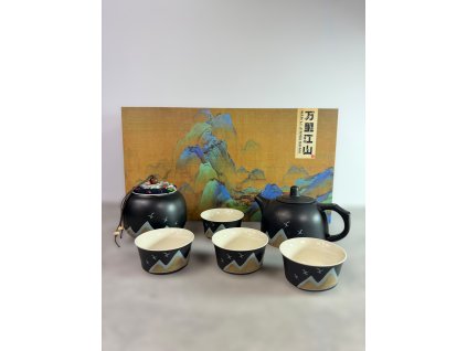 Černý čajový set 189