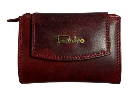 Dámská kožená peněženka Pedro - červená 0010