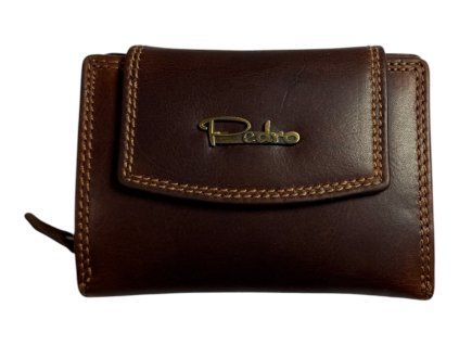 Dámská kožená peněženka Pedro - hnědá 0010