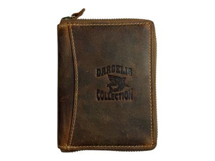 Kožená peněženka Dargelis - hnědá 991Z