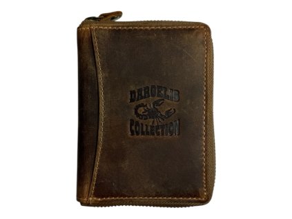Kožená peněženka Dargelis - hnědá 991S