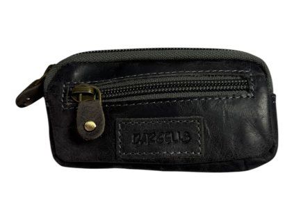 Kožená peněženka na mince Dargelis - černá X3MH