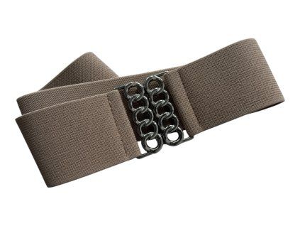 Dámský elastický pásek - béžová 67019