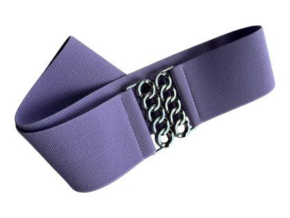 Dámský elastický pásek - fialová 67019