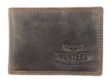 Malá kožená peněženka Hunters - hnědá 2246