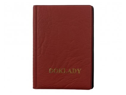 Kožená dokladovka - vínová 3335