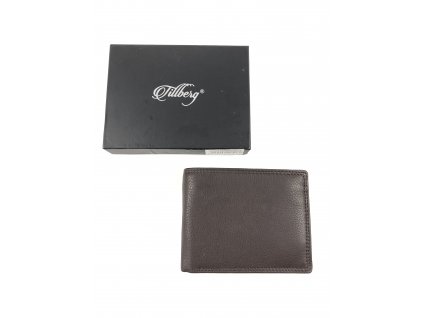 Kvalitní kožená peněženka Tillberg 308 (Barva Tmavě hnědá)