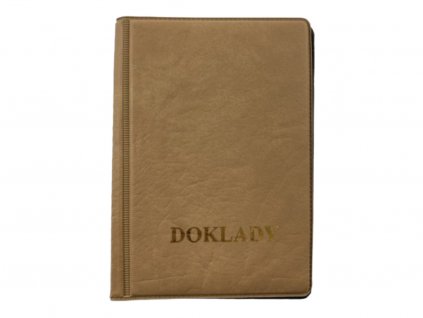 Kožená dokladovka - hnědá 3335