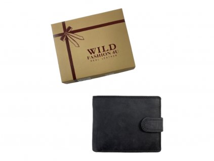 Kožená peněženka - černá 3578